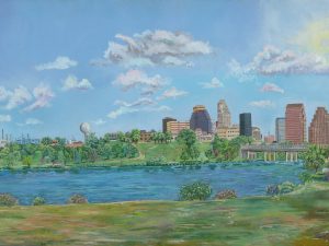 Austin Morning Scene 180 Degrees View