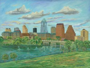 Austin Skyline from Auditorium Shores (2004)
