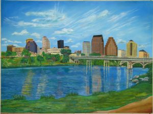 Austin Skyline at Sunset (1992)