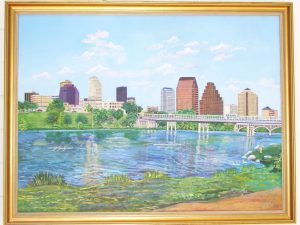 Austin Skyline at Sunset (1989)