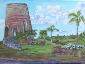 SouthGate Sugar Mill looking east, St. Croix USVI