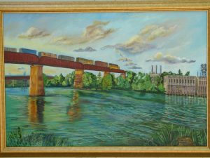 Train and Old Power Plant (2004)