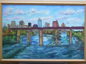 Downtown from the Middle of the Walking Bridge (2005)